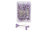 PERLES ÉPINGLES VIEUX ROSE 1CMX6,5CM PAR 100 PIÈCES
