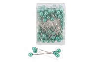 PERLES ÉPINGLES VERT TILLEUL 1CM X 6,5CM PAR 100 PIÈCES
