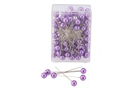 PERLES ÉPINGLES LILAS 1CM X 6,5CM PAR 100 PIÈCES
