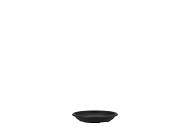 FLOWERMATERIAL PLASTIC SAUCER 12CM BLACK SET OF 10