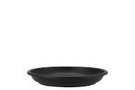 FLORISTRY PLATE 24CM P/10 BLACK