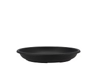 BLUMENMATERIAL PLASTIK UNTERTASSE 26CM SCHWARZ PRO 10 STÜCK