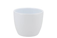 CERAMIC WHITE SHINY POT 10CM