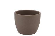 CERAMIC POT BROWN 7CM