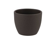 CERAMIC DARK GREY POT 8CM