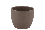 CERAMIC BROWN POT 10CM