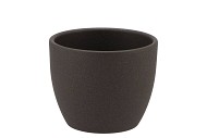 CERAMIC DARK GREY POT 10CM