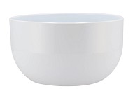 CERAMIC BOWL WHITE SHINY 3-ORCHIDS 26X15CM