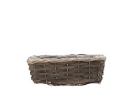 WICKER KORB BALKON GRAU 30X13X10CM