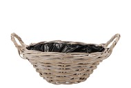 RATTAN BOWL +EARS D35XH14CM NM