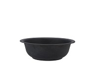 ZINC BOWL MATT BLACK 24X9CM