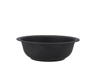 ZINC BOWL MATT BLACK 26X9CM