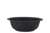 ZINC BOWL MATT BLACK 28X9CM