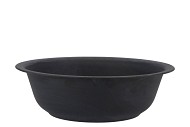 ZINC BOWL MATT BLACK 32X10CM