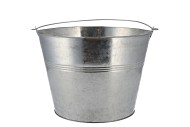 ZINC BASIC NATURAL BUCKET 16X14CM