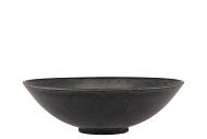 MELAMINE BOWL GREY 22X6CM