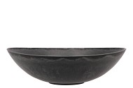 MÉLAMINE COUPE EN BOWL ROND GRIS 28X8CM