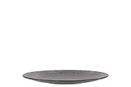 MELAMINE GREY PLATE ROUND 18X18X2CM