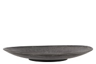 MELAMINE PLATE ROUND GREY 45X6CM