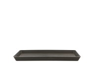 MELAMINE GREY TRAY 31X21X2CM NM