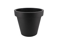 PLASTIC ANTHRACITE POT SYNTHETIC WIDE EDGE 25CM