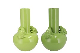 FROG FRESH GREEN VASE TUBE 20X20X28CM